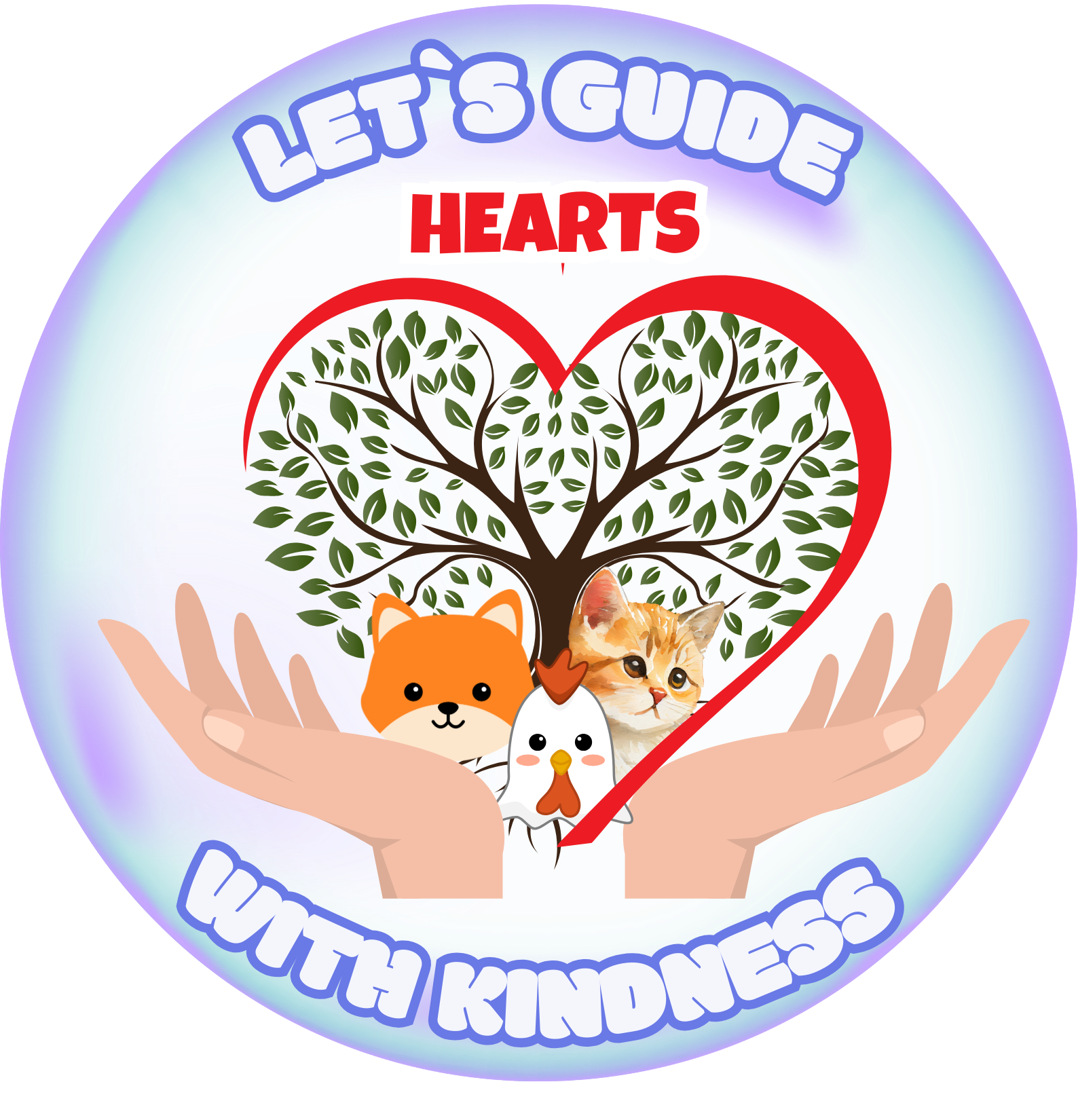 Let s guide hearts logo